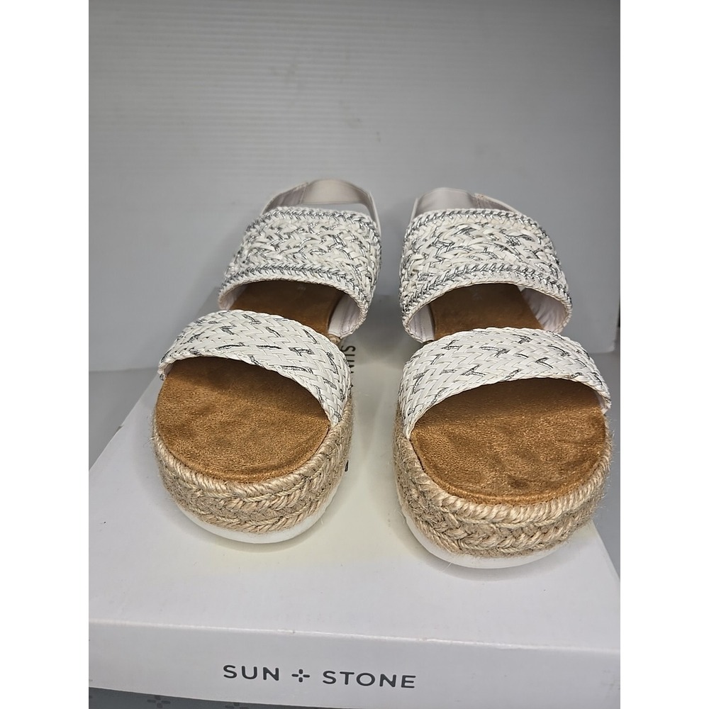Sun Stone Karli White 9 M Sandals Womens Shoes - Picture 3 of 5